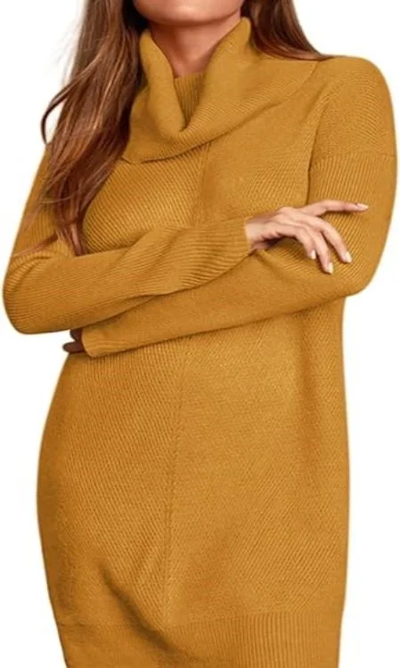 Turtleneck Sweater Dress